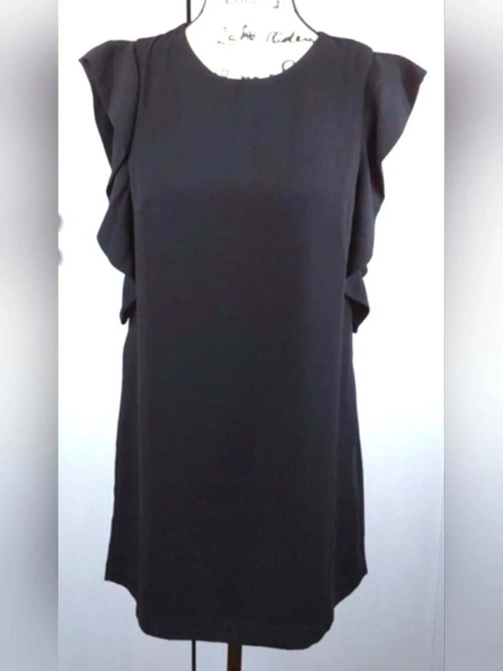 louie1988 Updated 16 mins ago Forever 21 |Elegant Black Chiffon Mini Dress Slee